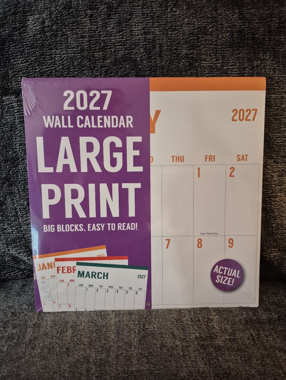 2027 Large Print Calendar